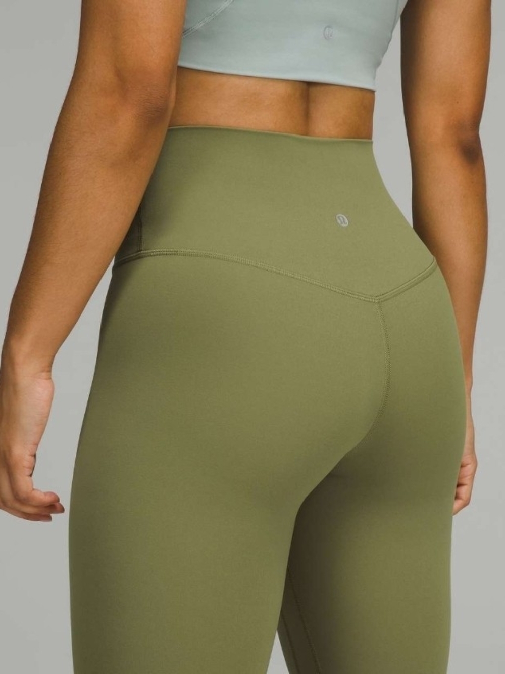 Lululemon Sz 2 High-Waist Olive Green Align Leggings Bronze Green